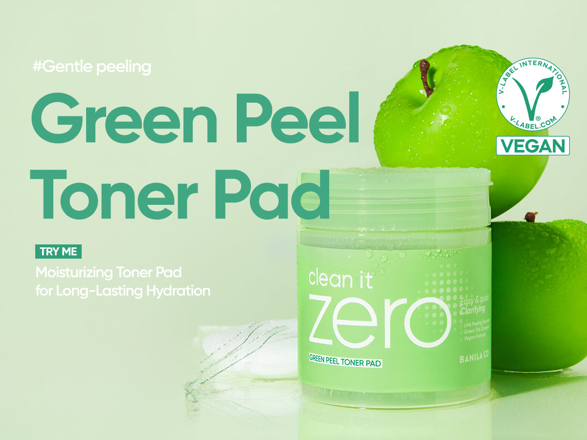 Clean It Zero Green Peel Toner Pads | Banila Co K-Beauty