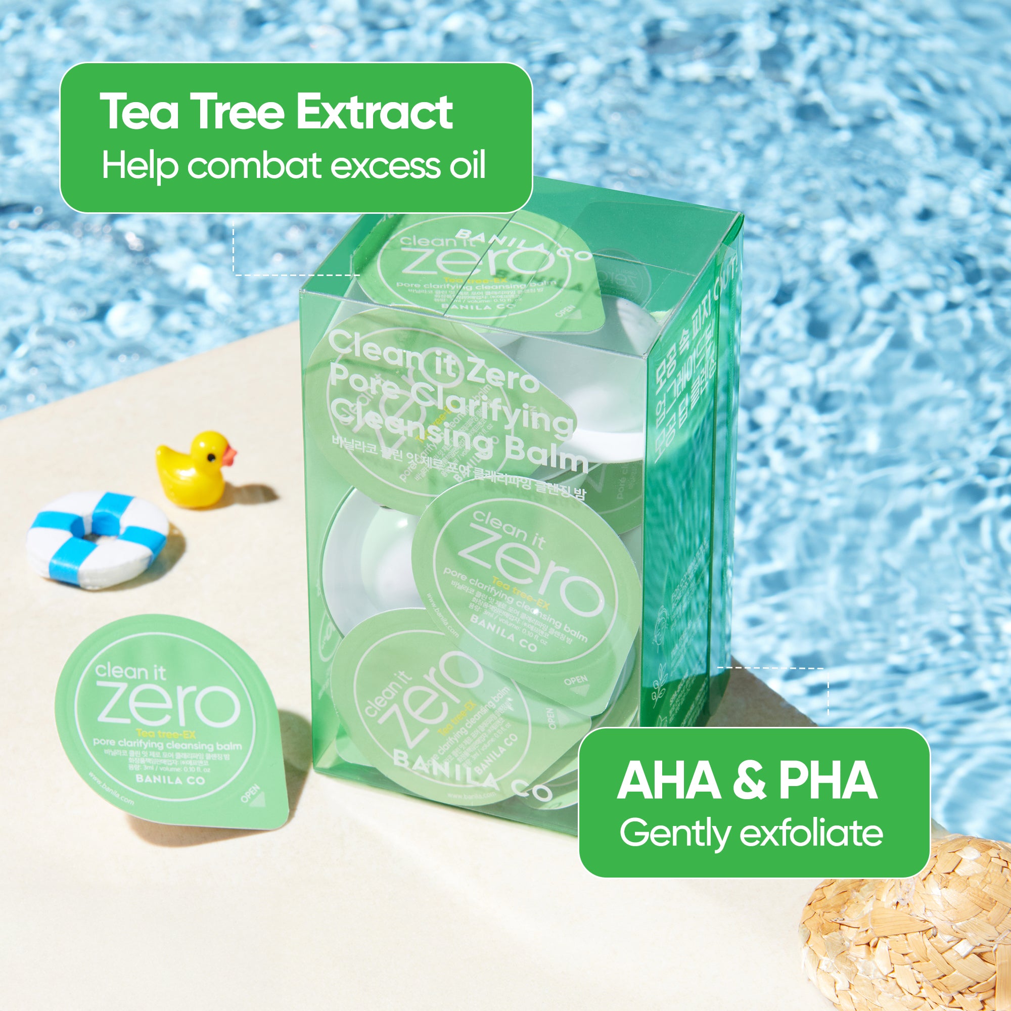 Clean it Zero Tea-Tree EX Pore Clarifying Cleansing Balm Travel Kit