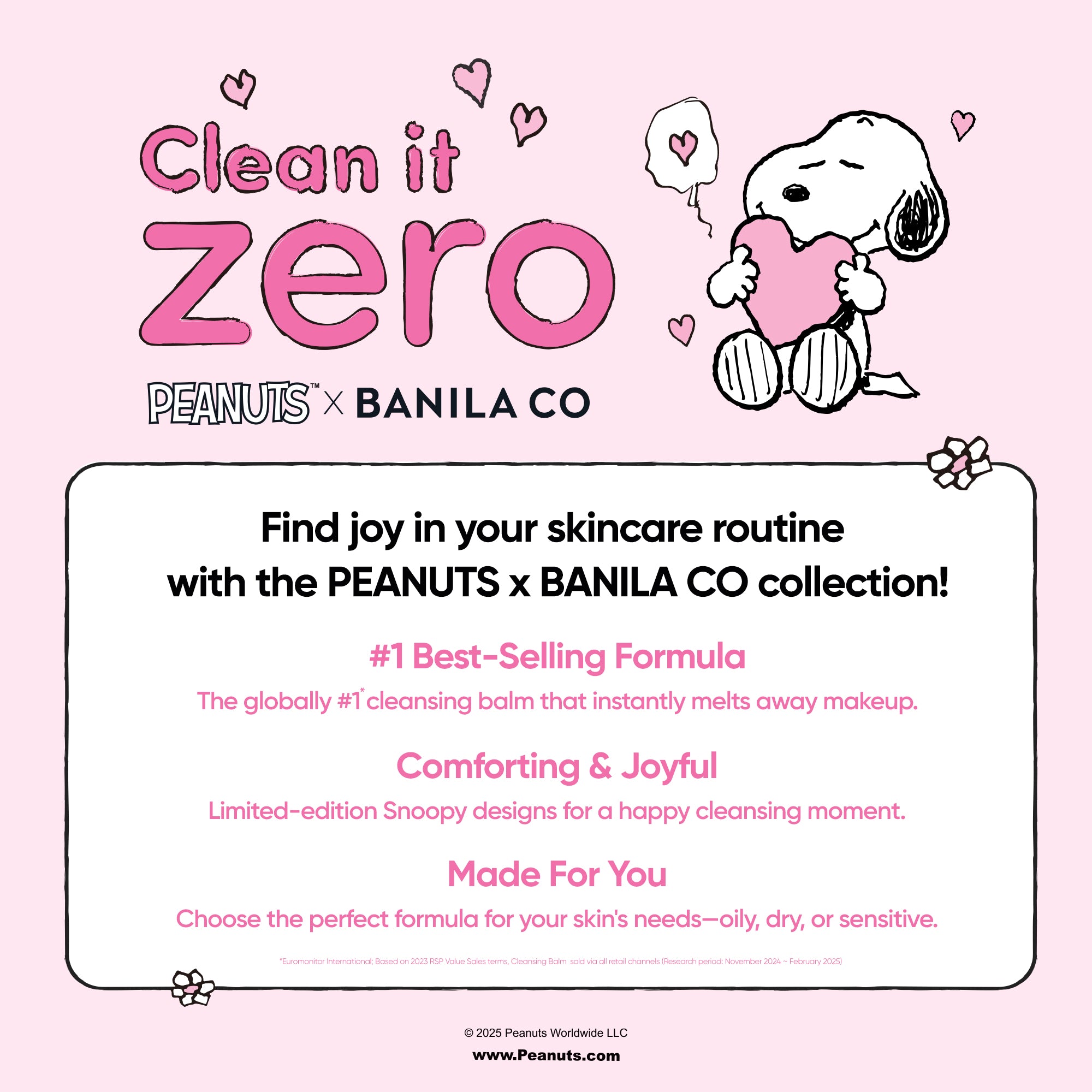Clean It Zero SNOOPY Edition | Limited K-Beauty | Banila Co