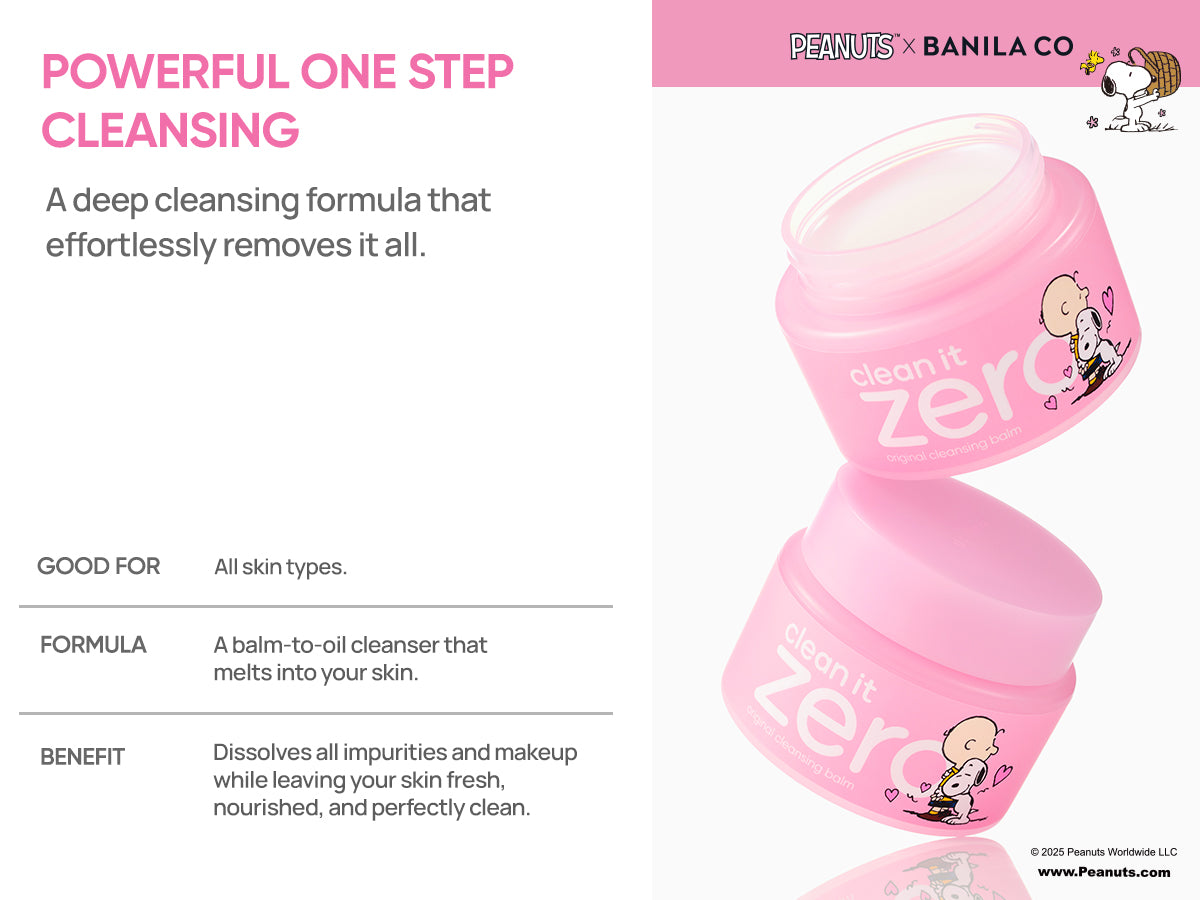 Clean It Zero SNOOPY Edition | Limited K-Beauty | Banila Co