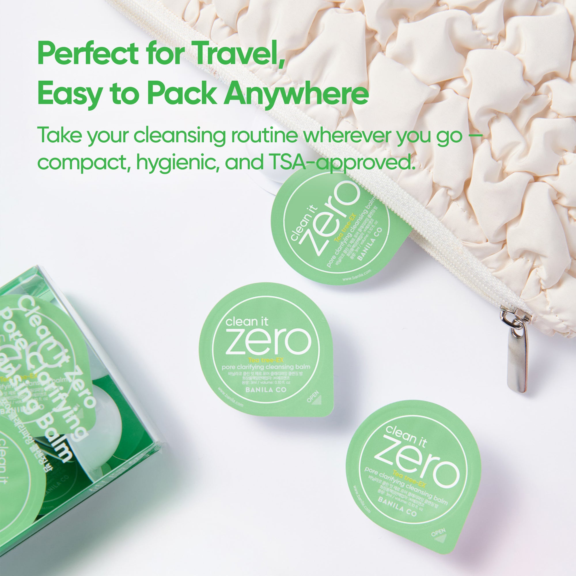 Clean it Zero Tea-Tree EX Pore Clarifying Cleansing Balm Travel Kit