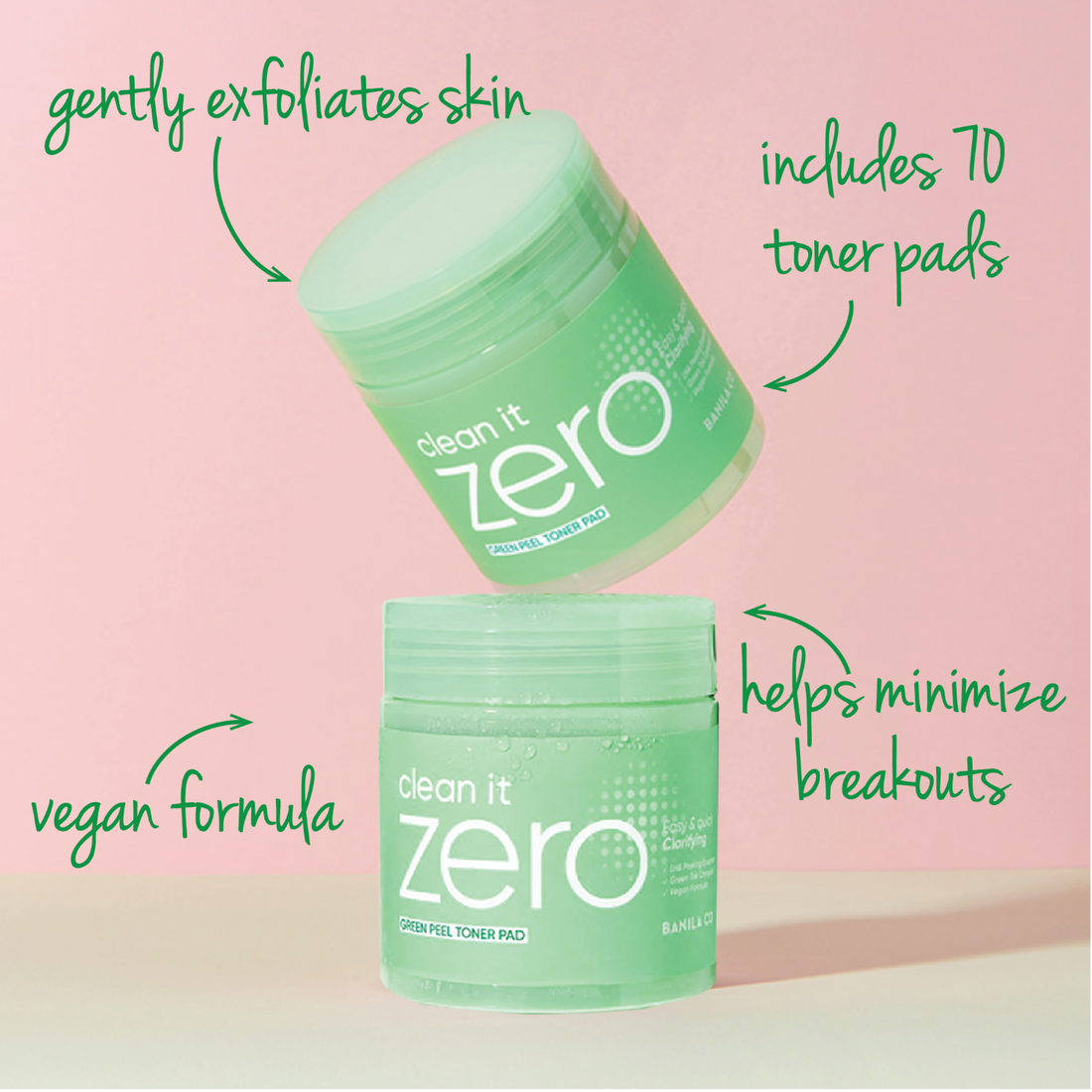 Clean it Zero Green Peel Toner Pad